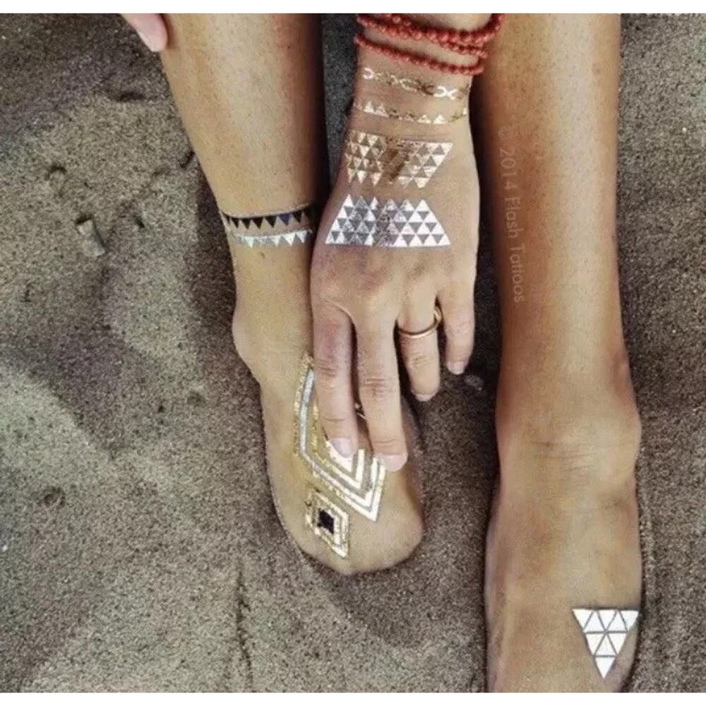 VANS Flash Temporary Fashion Metallic Tattoos
